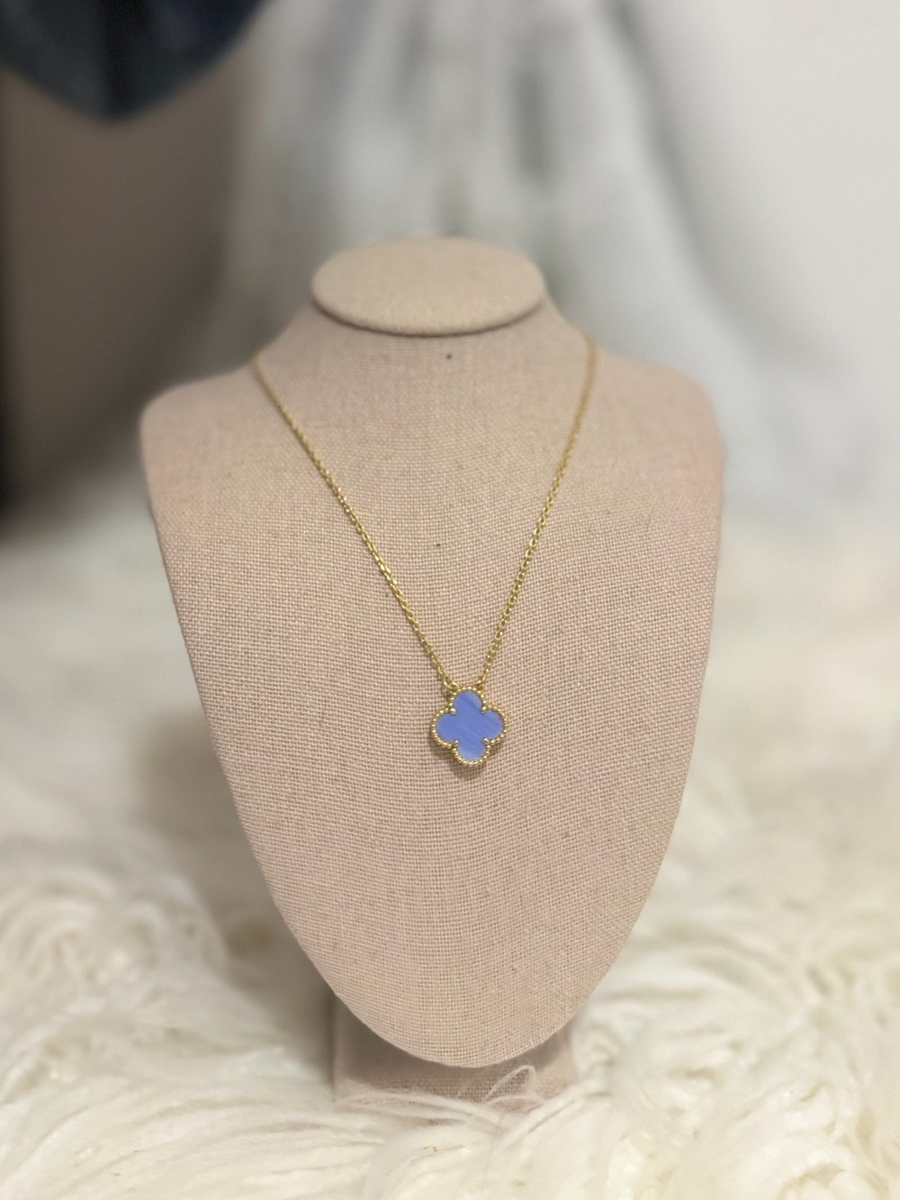 Gold Purple Clover Alhambra Necklace - 14K Gold Filled & Tarnish Free #046